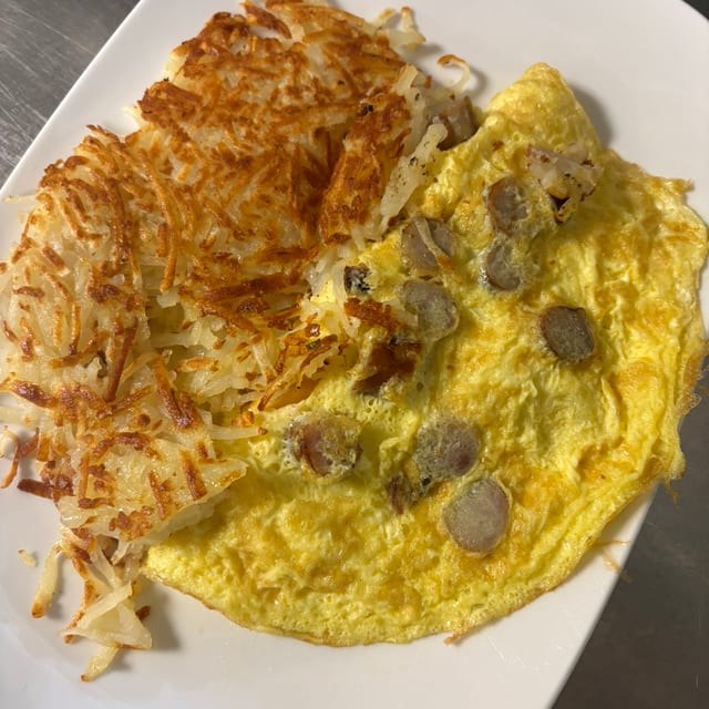 Ham or Bacon or Sausage & Cheese Omelette.